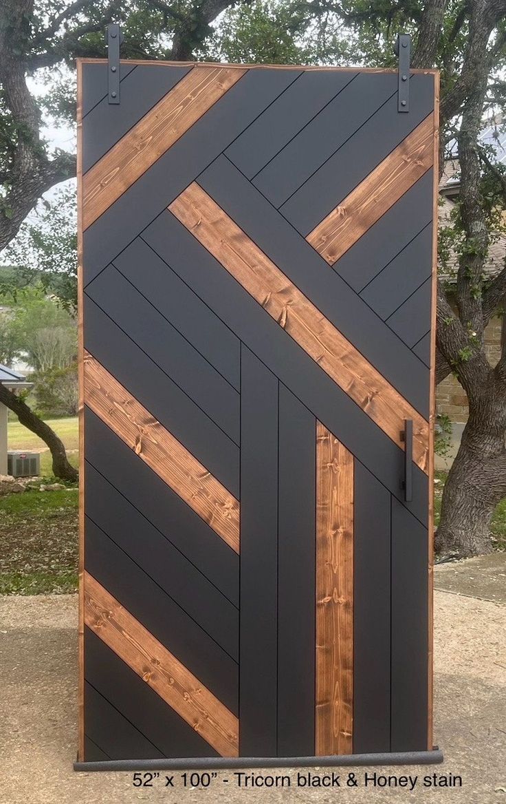 Custom two-tone door panel design