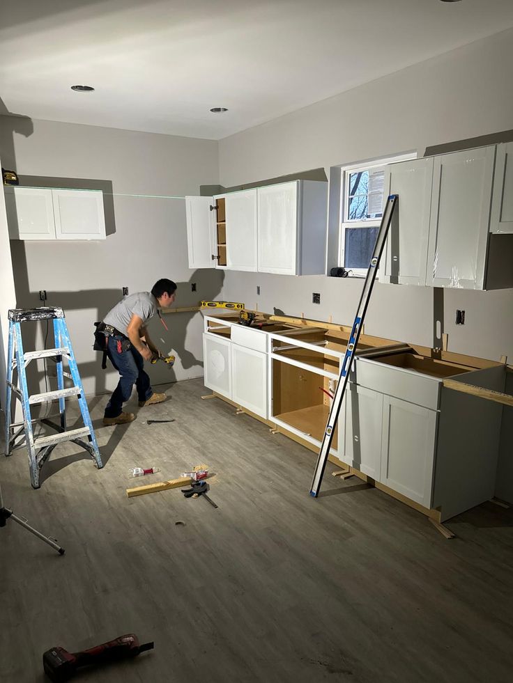 Kitchen remodeling in progress